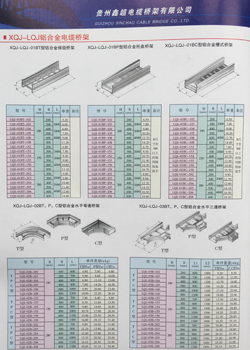 贵阳XQJ-LQJ铝合金电缆桥架